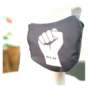 Grey “Fist” Black Lives Matter FaceMasks